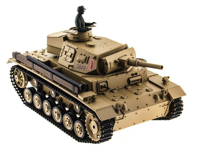 Радиоуправляемый танк Heng Long Panzer III type H Upg масштаб 1:16 2.4G - 3849-1Upg V6.0
Радиоуправляемый танк Heng Long Panzer III type H Upg масштаб 1:16 2.4G - 3849-1Upg V6.0