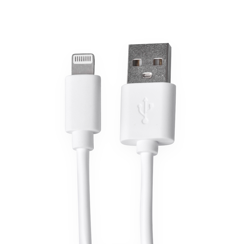 Кабель для IPhone USB - Lightning 2.4A, 1 метр (Белый)