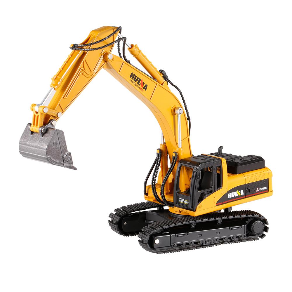 

Металлический экскаватор HUI NA TOYS масштаб 1:50 - HN1711, Желтый