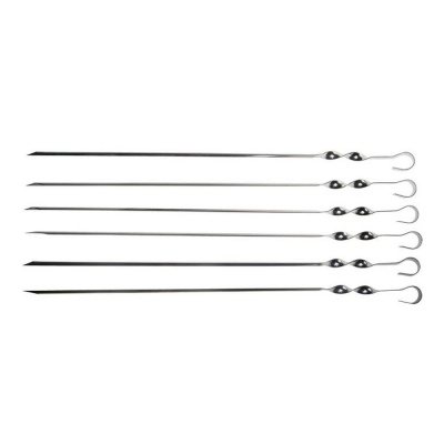 Набор 6 шампуров в чехле (Угловые 410*10*1,0 мм)