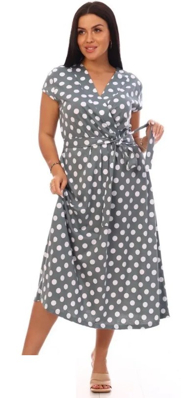 Платье женское RT-Горошинка (Мята, 58)