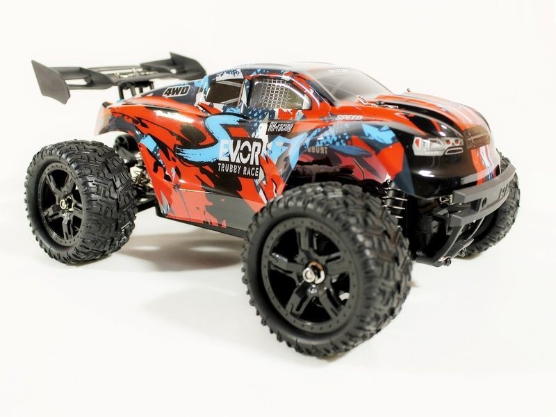 Р/У трагги Remo Hobby S-EVOR Brushless 4WD 2.4G 1/16 RTR + Li-Po и З/У (Красный)