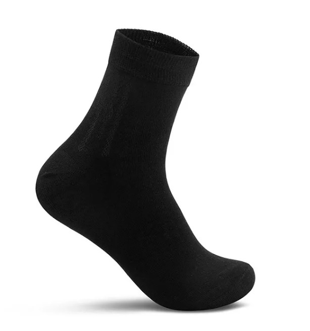 Носки мужские "Ланмень+" размер 41-47 набор (10 штук) (Черные)