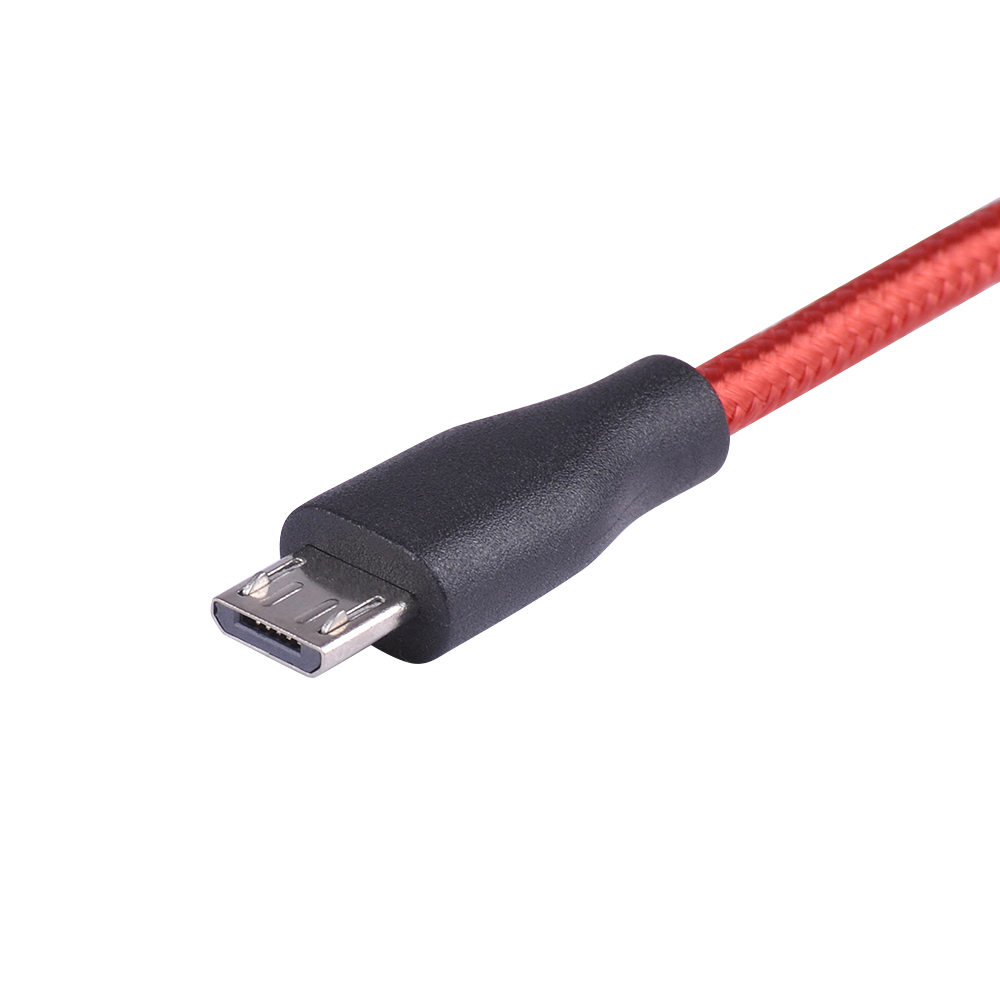 Кабель Pujimax в нейлоновой оплетке USB - MicroUSB 2.4A, 1 метр (Красный)