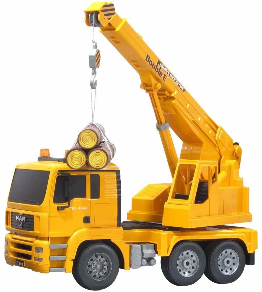 

Радиоуправляемый автокран Mercedes-Benz Actros масштаб 1:20 - E526-003 (Желтый), Спецтехника