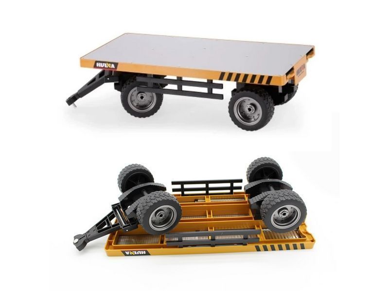 Радиоуправляемый погрузчик с прицепом HUI NA TOYS 2.4G 8CH масштаб 1:10 RTR - HN1576 (Желтый)