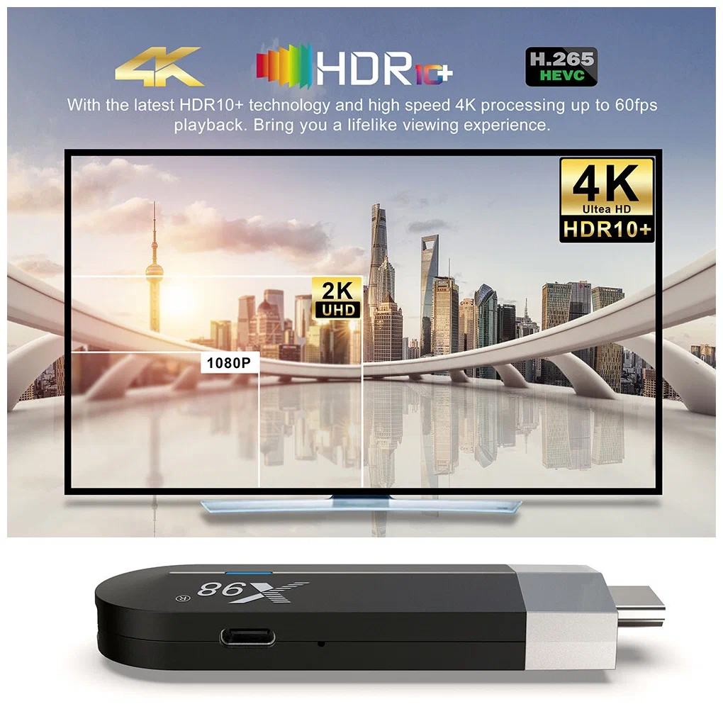 Андроид ТВ приставка DGMedia X98 S500 Amlogic S905Y4 (2/16)