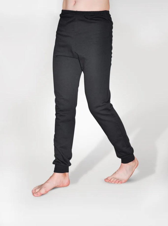 Белье нательное мужское с начесом (Черный, 44)