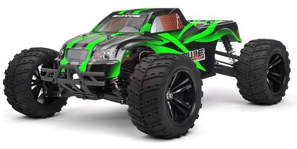 

Р/У Монстр Himoto Bowie 4WD 2.4GHz 1/10 RTR + Ni-Mh и З/У (Зеленый), Монстр-трак