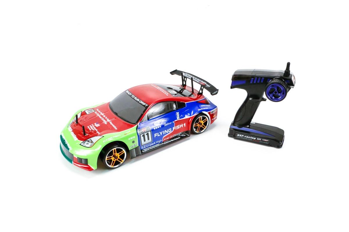 

Р/У машина для дрифта HSP Flying Fish 1 4WD RTR масштаб 1:10 2.4G - 94123 (Зеленый), Легковой автомобиль