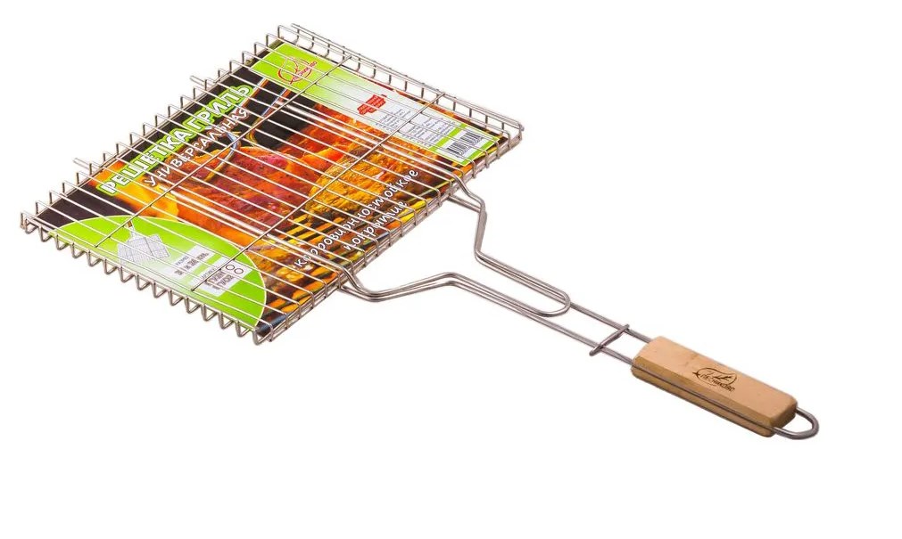 Решетка гриль универсальная нержавейка (350х260х16)