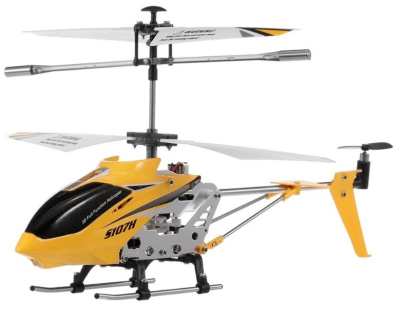 Радиоуправляемый вертолет Syma S107H RTF 2.4GHz с барометром арт.S107H (Желтый)
