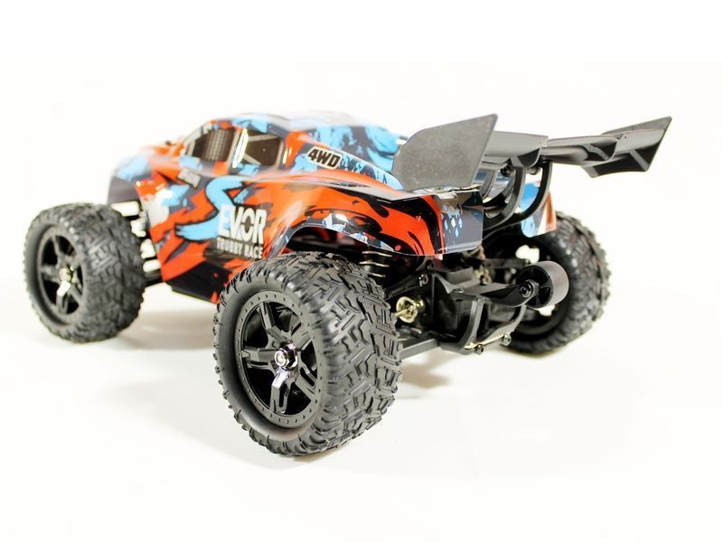 Р/У трагги Remo Hobby S-EVOR Brushless 4WD 2.4G 1/16 RTR + Li-Po и З/У (Красный)