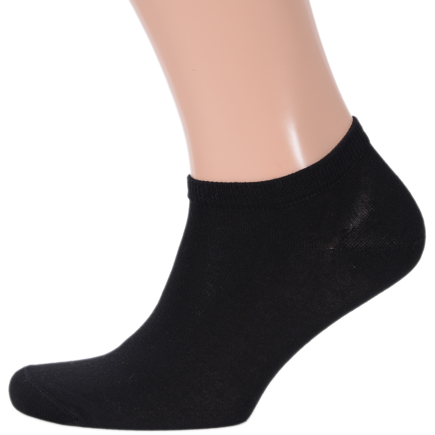 Носки мужские короткие Бамбук размер 42-48 набор (6 штук) (Черные)