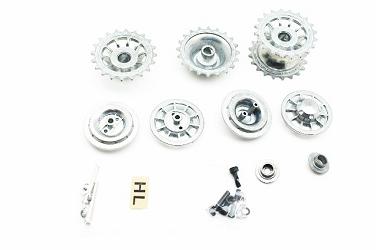 Звездочка ведущая и ленивец (металл) для Tiger 1 - TG3818-003