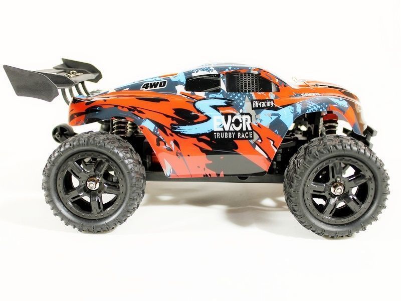 Р/У трагги Remo Hobby S-EVOR Brushless 4WD 2.4G 1/16 RTR + Li-Po и З/У (Красный)