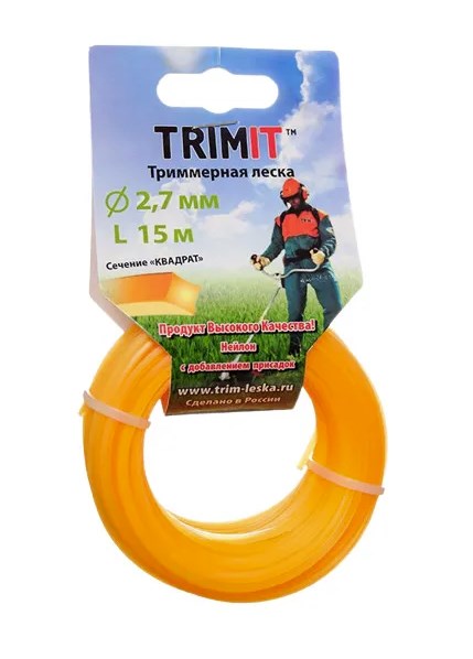 

Леска для триммера "Квадрат" 15 метров, 2 шт (2,7)