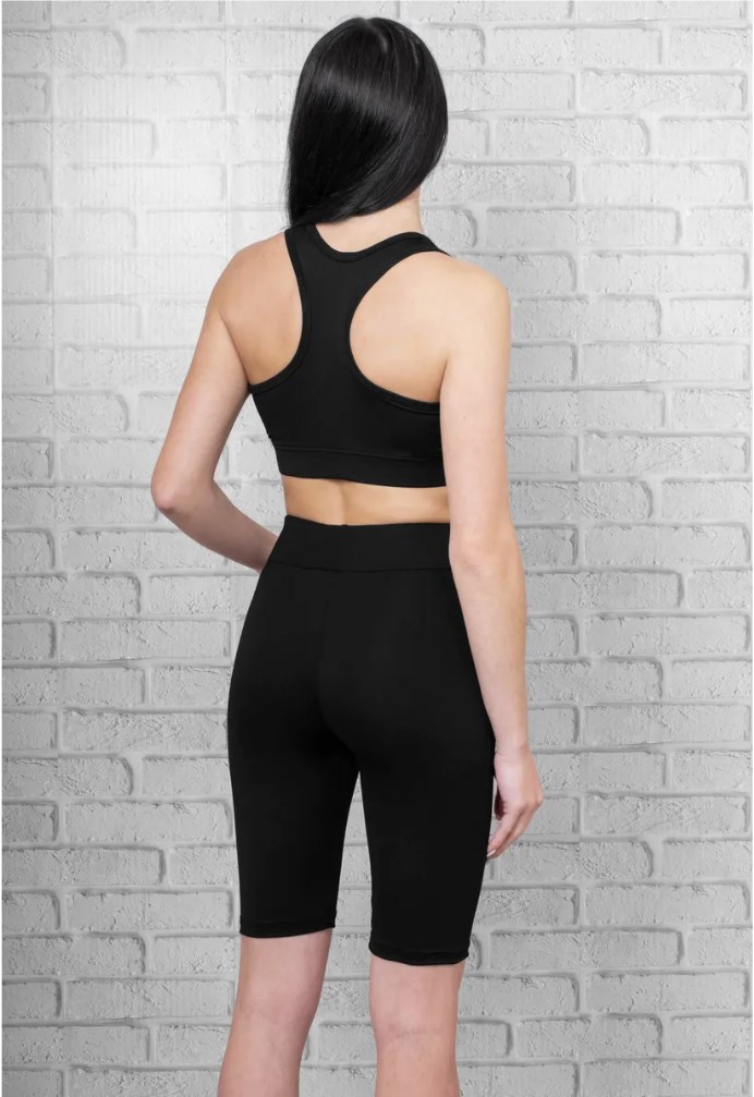 Костюм спортивный Fashion (майка+шорты) (Черный, S)