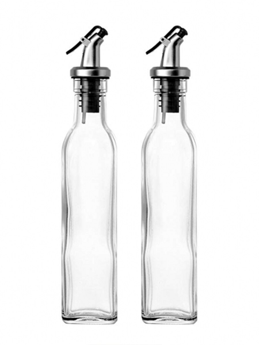 Дозатор для масла стеклянный с пробкой (упаковка 2 штуки по 500 ml)