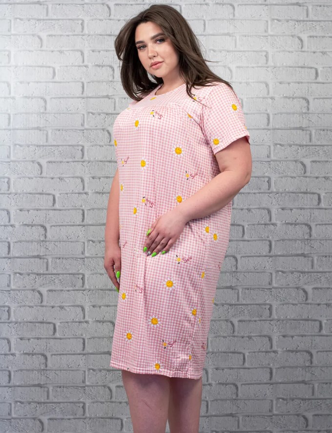 

Туника Ромашка (Розовый, oversize)