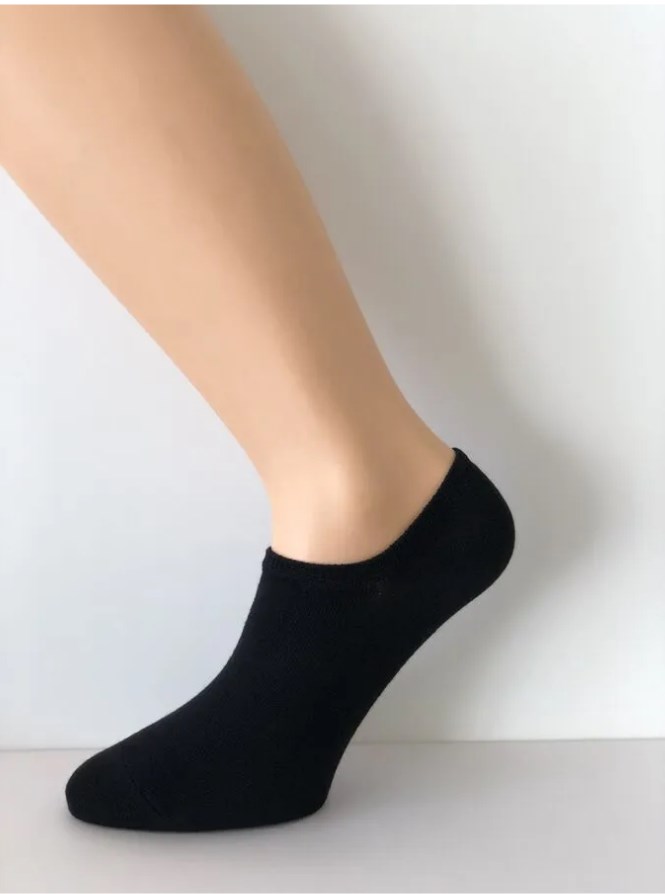 Носки женские короткие "Лучшие" (5 штуки) размер 36-41 (Черные)