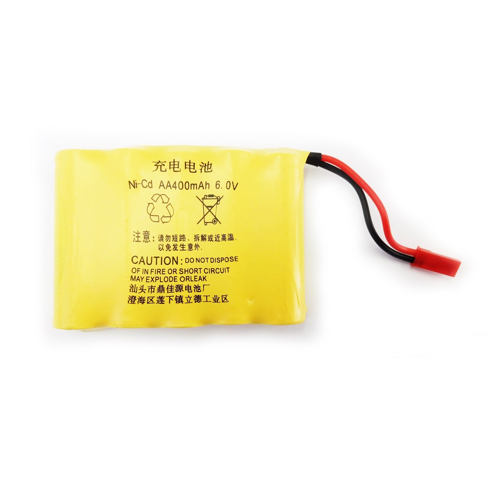 Купить Аккумулятор Ni-Cd 400mAh, 6V, JST - HNB-80061 по цене 490 руб. в  интернет магазине somebox.ru