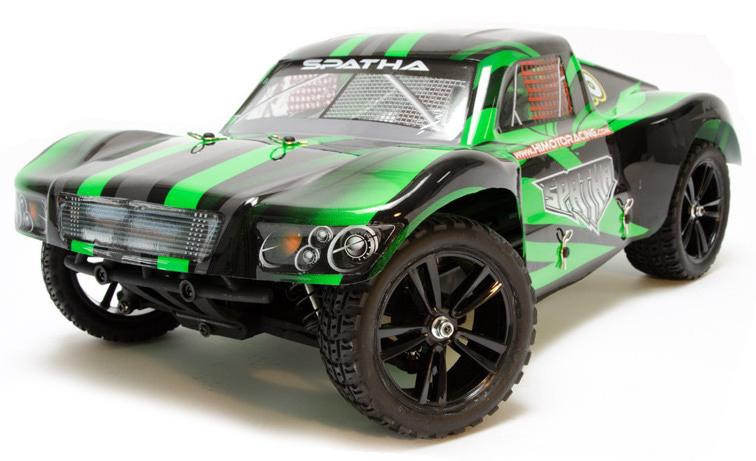 

Р/У Шорт-корс Himoto Spatha 4WD 2.4GHz 1/10 RTR + Ni-Mh и З/У E10SC (Зеленый), Монстр-трак