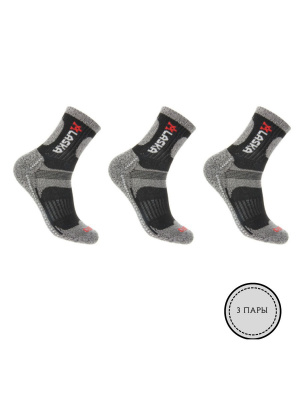 Мужские термоноски Аляска, размер 39-42 (в комплекте 3 шт.) (Серый)