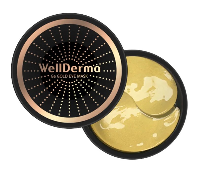 [WELLDERMA] Гидрогелевые патчи (маски) для глаз ЗОЛОТО Ge Gold Eye Mask, 50 гр