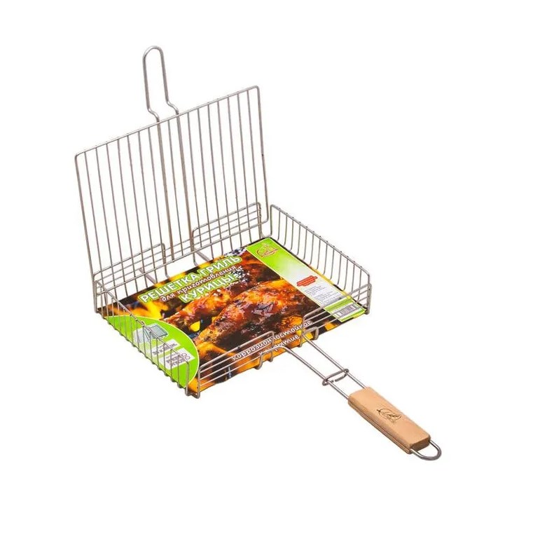 Решетка гриль для курицы нержавейка (340*260)