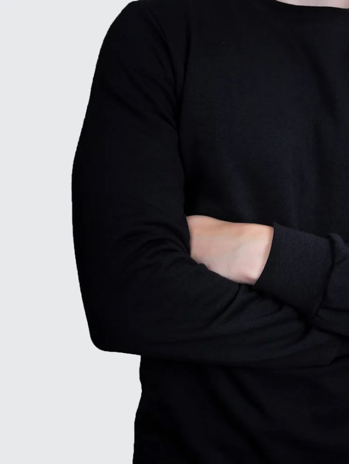 Белье нательное мужское с начесом (Черный, 44)