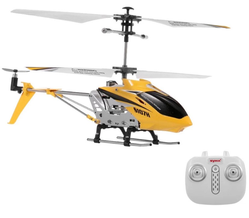 Радиоуправляемый вертолет Syma S107H RTF 2.4GHz с барометром арт.S107H (Желтый)
