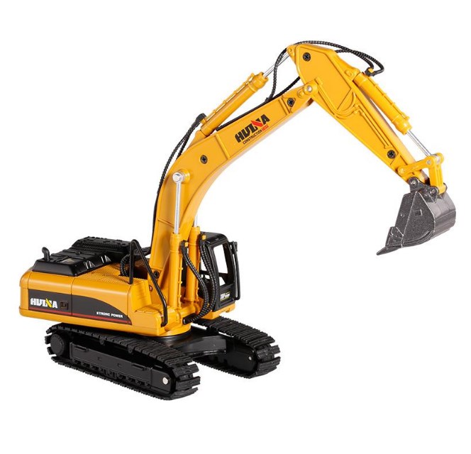 Металлический экскаватор HUI NA TOYS масштаб 1:50 - HN1711