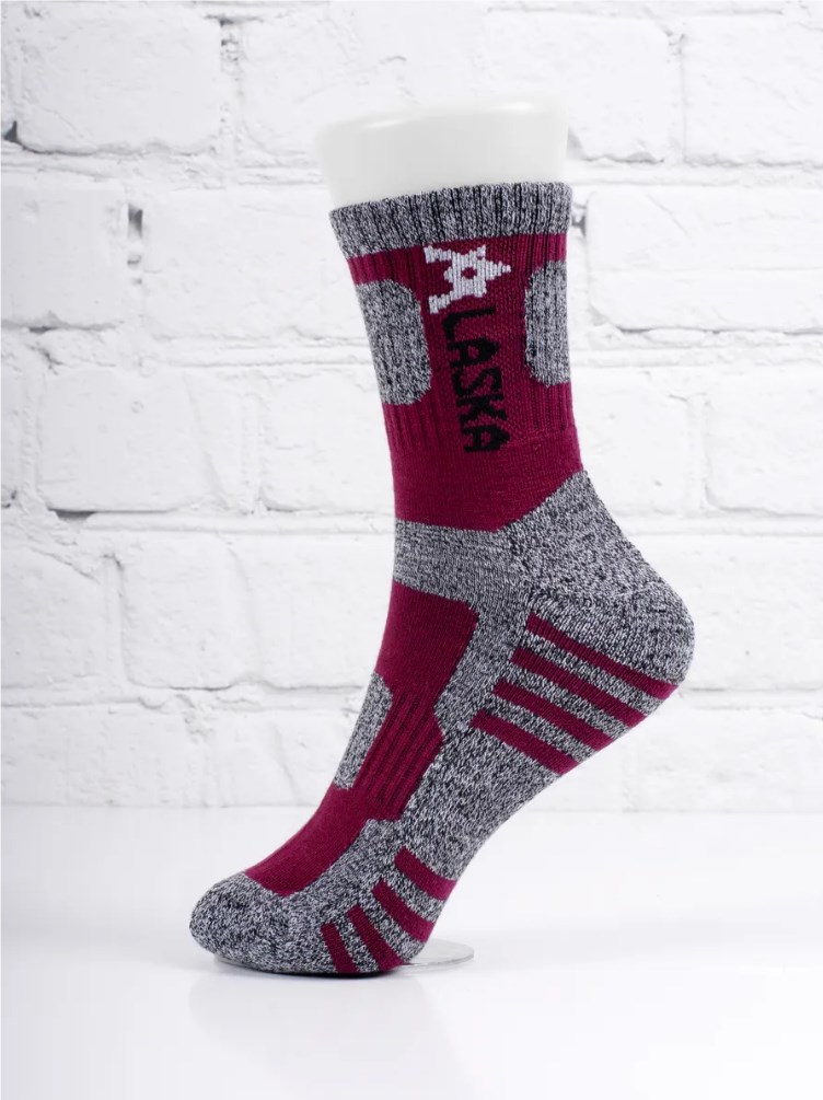 Женские термоноски Аляска, размер 37-41 (1 пара) (Бордовый, 37-41)