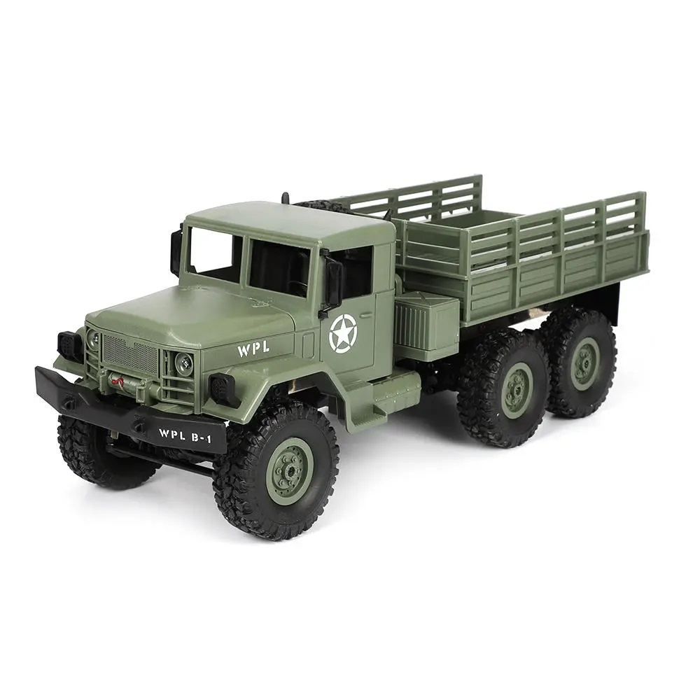 

Радиоуправляемый военный грузовик WPL Army Truck 6WD RTR масштаб 1:16 2.4G - B-16 Green