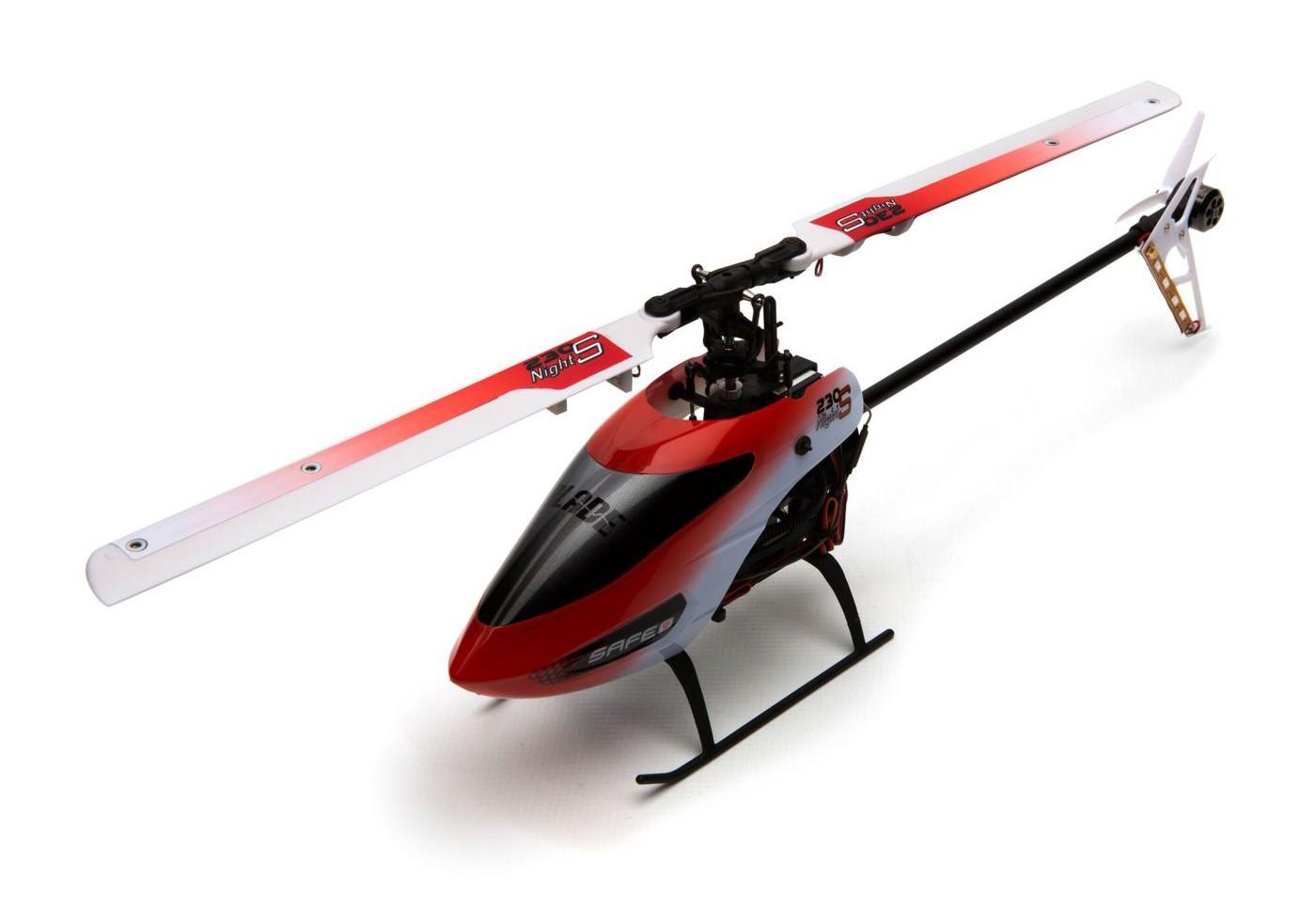 Радиоуправляемый вертолет Blade 230S Night (ночные полеты) BNF Basic с технологией Safe BLH1550 (Красный)