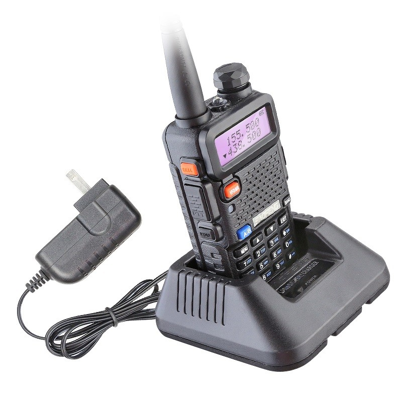 Радиостанция Baofeng UV-5R, Черная (2 шт. в комплекте) (Черный)