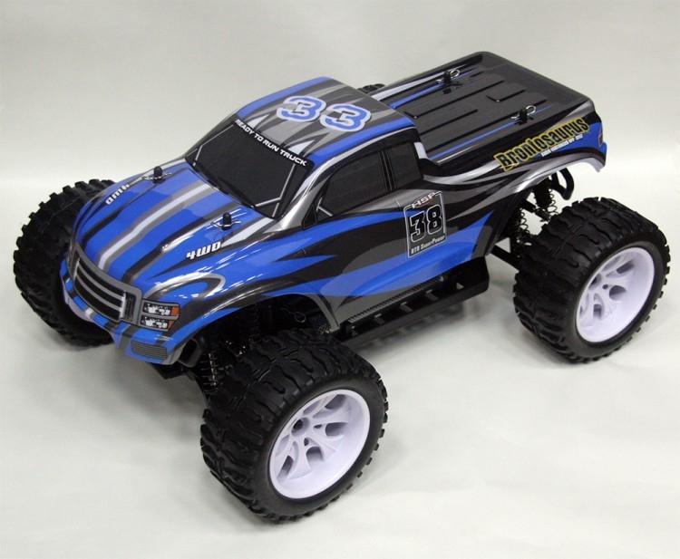 

Радиоуправляемый монстр HSP Brontosaurus 4WD RTR + Ni-Mh масштаб 1:10 94111(Синий), Монстр-трак