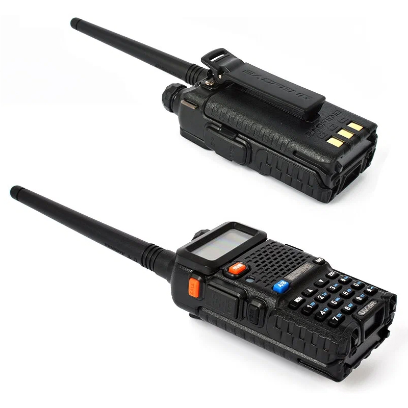Радиостанция Baofeng UV-5R, Черная (2 шт. в комплекте) (Черный)