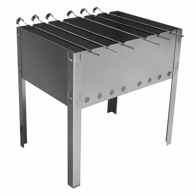 Мангал "Искорка" 350*240, 6 шампуров (в пленке)