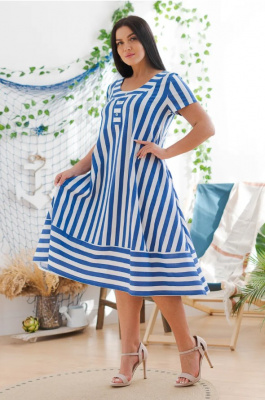 Платье Морской Бриз, Синий (44)