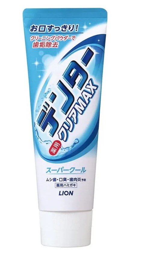 [LION ЯПОНИЯ] Зубная паста СУПЕРОХЛАЖДАЮЩАЯ Dentor Clear MAX Super Cool, 140г