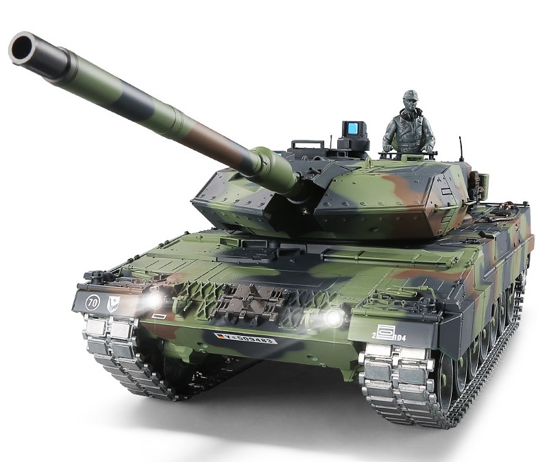 Радиоуправляемый танк Heng Long German Leopard II A6 масштаб 1:16 2.4G - 3889-1 V7.0