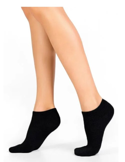Носки женские короткие "Лучшие" (5 штуки) размер 36-41 (Черные)