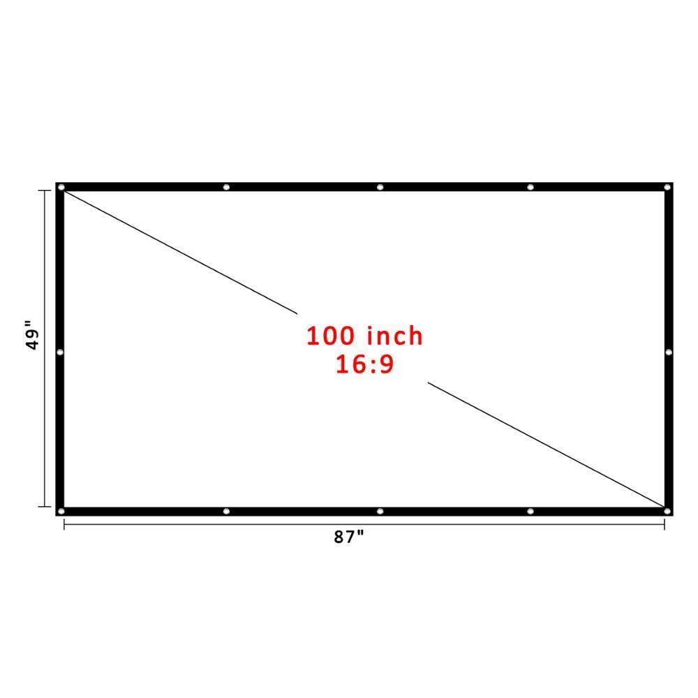Экран для проектора 120 дюймов 16 9