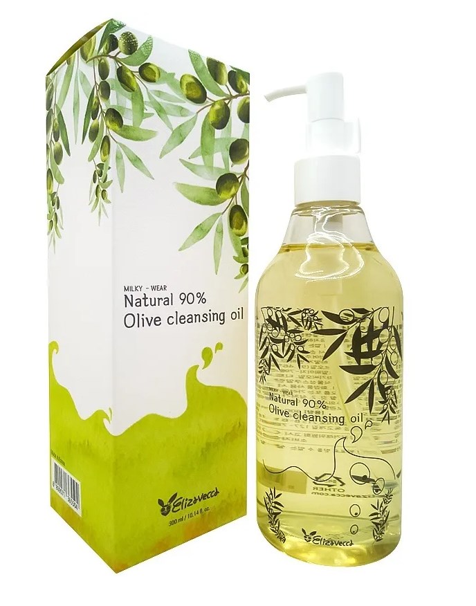 Elizavecca] Гидрофильное масло ОЛИВА Natural 90% Olive Cleansing Oil, 300 мл