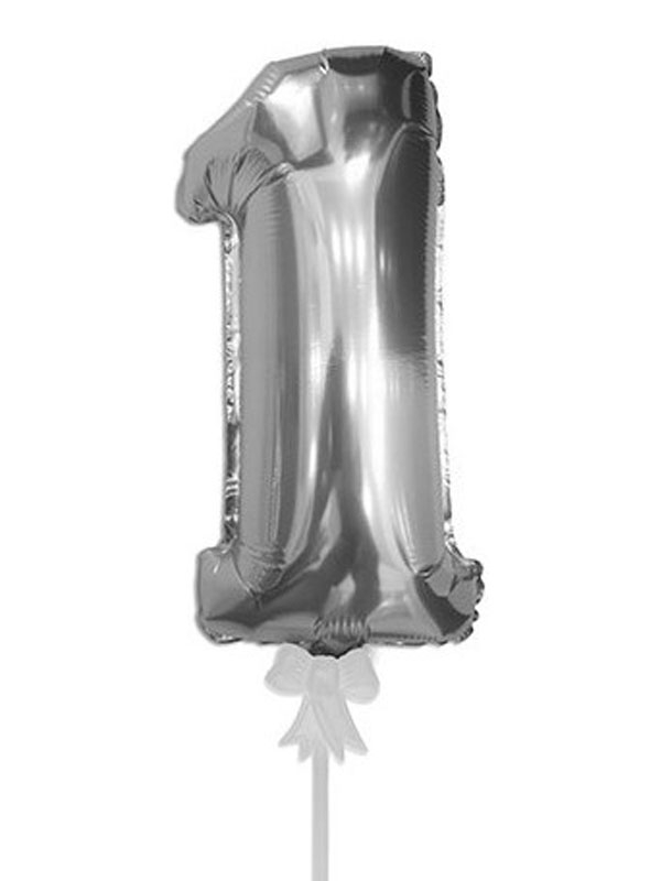 

Шар-самодув (7''/18 см) Мини-цифра, Серебро (1), Один