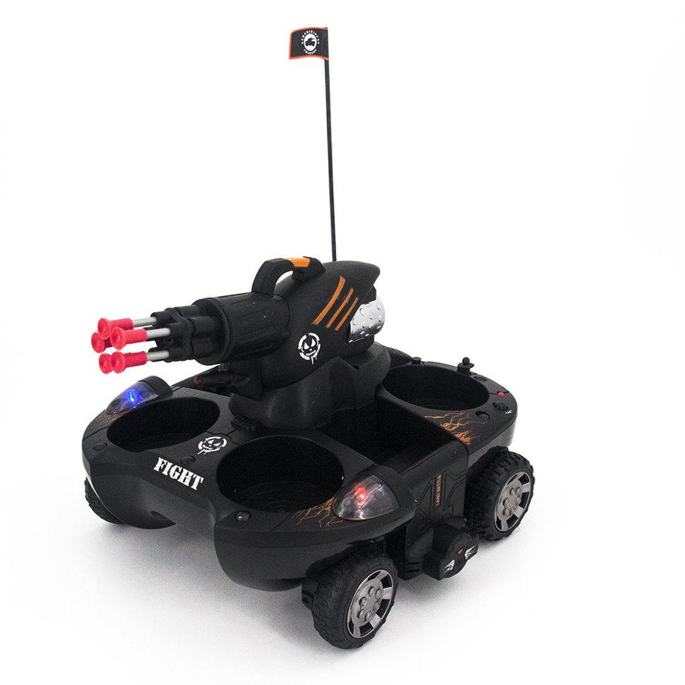 

Радиоуправляемый танк-амфибия YED Amphibious with Shooting Function 27Mhz - 24883B (черный), Танк-амфибия
