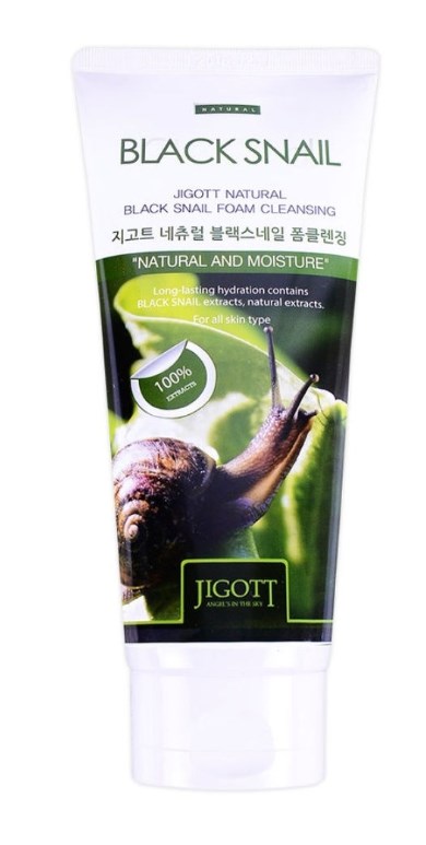 [JIGOTT] Пенка для умывания МУЦИН УЛИТКИ JIGOTT Natural BLACK SNAIL Foam Cleansing, 180 мл
