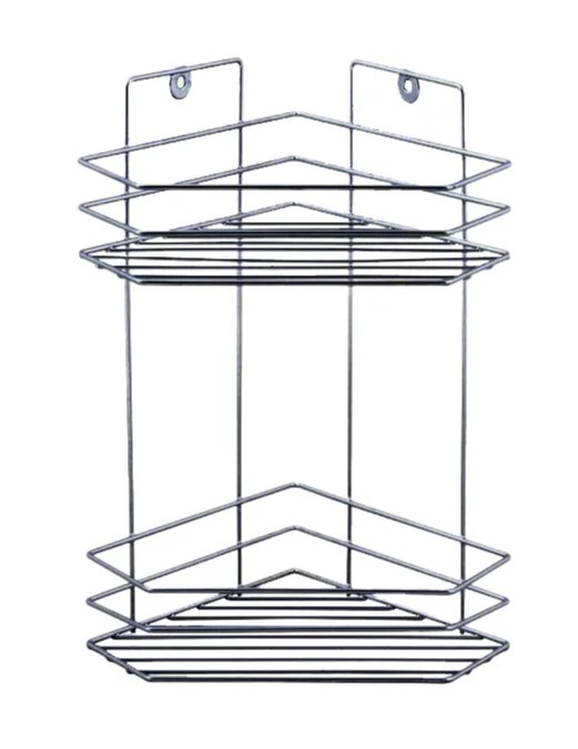

Полка угловая трапеция хром зеркало ПТ (2 яруса)